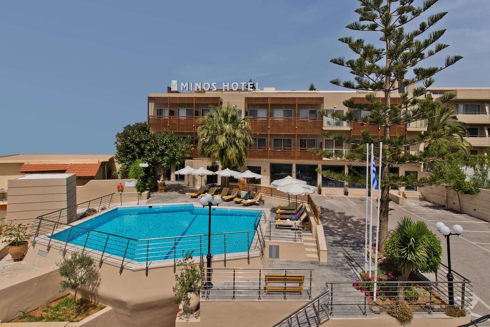 Minos Hotel Rethymno  Bagian luar foto