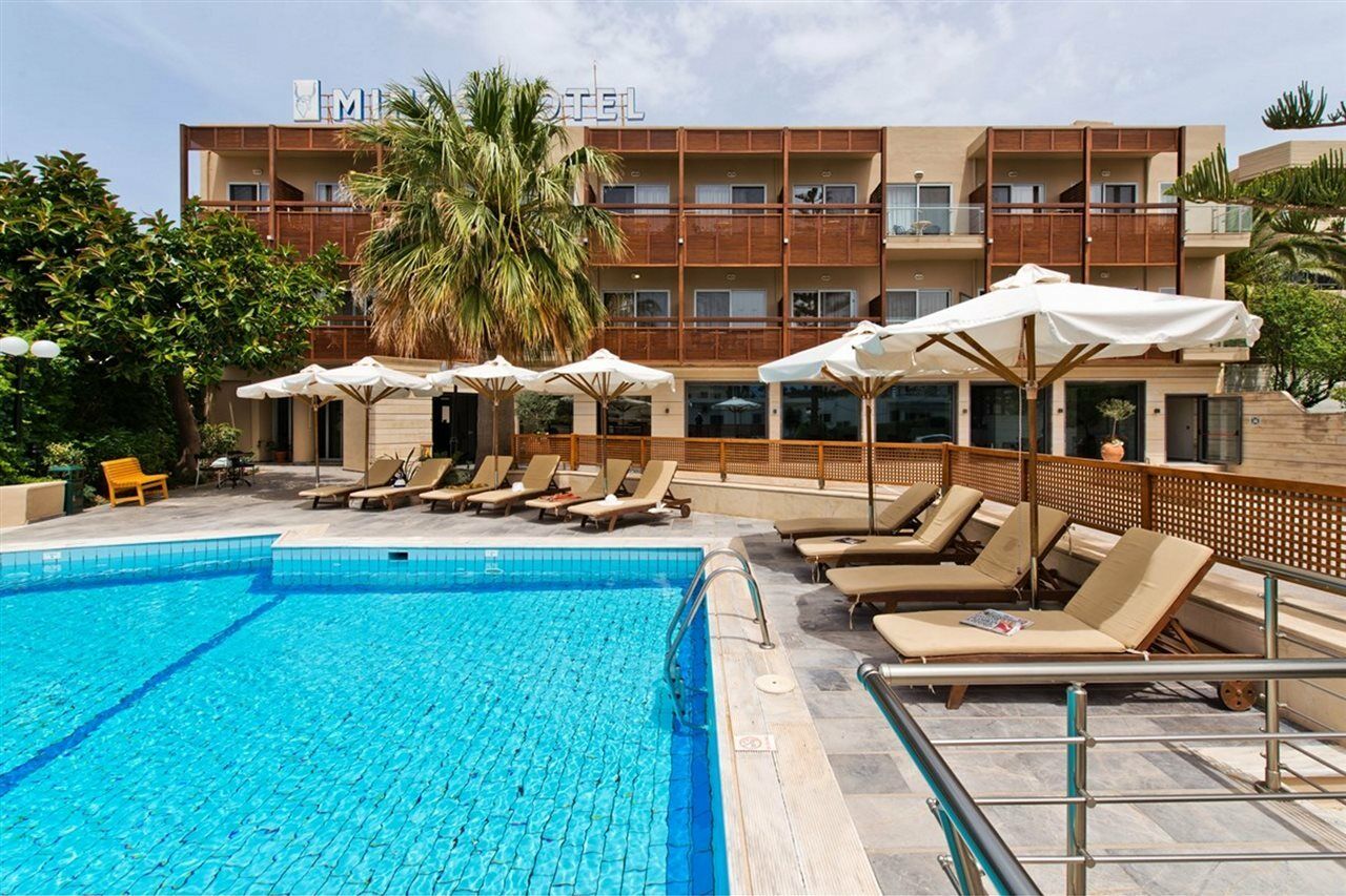 Minos Hotel Rethymno  Bagian luar foto