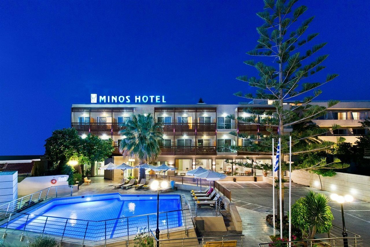 Minos Hotel Rethymno  Bagian luar foto
